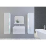 Azura home design - meuble salle de bain sandy blanc laqu�
