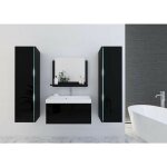 Azura home design - meuble salle de bain sandy noir laqu