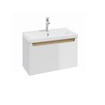 Naturel - meuble de salle de bain stilla 60x30x45 cm, avec lavabo cramique 61, 5x46, 5x7 cm, blanc (stillad06 ...