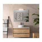Meuble de salle de bain suspendu 100 cm en bois de chêne ostippo avec vasque - astoria - 100 cm avec ... Meuble de salle de bain suspendu 100 cm en bois de chêne ostippo avec vasque - astoria - 100 cm avec ...