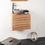Wanda collection - meuble salle de bain suspendu cosy 50x30 cm
