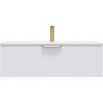 Homifab - meuble de salle de bain suspendu vasque intégrée 90cm 1 tiroir blanc - venice Homifab - meuble de salle de bain suspendu vasque intégrée 90cm 1 tiroir blanc - venice