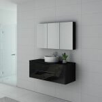 Distribain - meuble de salle de bain terranova 1200 noir