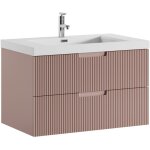 Badplaats - meuble de salle de bain thermis 100 cm - rose ? meuble