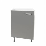 Cuisibane - meuble sous évier - 60 cm - gris Cuisibane - meuble sous évier - 60 cm - gris