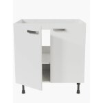Cuisibane - meuble sous vier - 80 cm - blanc