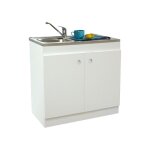 Nova - meuble sous vier decliq 100x60cm 2 portes avec charnires invisibles - neova - s13n22100