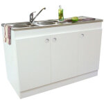 Nova - meuble sous - évier decliq nf dépliable 3 portes blanc 1200x600 néova Nova - meuble sous - évier decliq nf dépliable 3 portes blanc 1200x600 néova