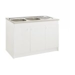 Meuble sous �vier primo 3 portes 120 cm sans niche