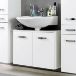 Meuble sous lavabo bobbi 60cm 2 portes - blanc