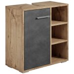 Meuble sous lavabo neptunus 60 x 28 x 60 cm - badplaats - chene