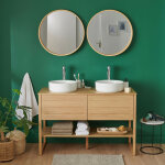 Mob - in - meuble sous vasque atoll 120cm + vasque blanche + miroir