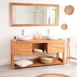 Wanda collection - meuble sous vasque de salle de bain en teck cosy 160cm