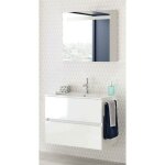 Meuble sous - vasque san nolita 2 tiroirs (100 cm) - m�lamin� - ch�ne arlington