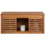 Vente - unique - meuble sous vasque suspendu en bois d'acacia - 90 cm - penebel