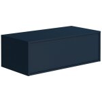 Vente - unique ? meuble sous vasque simple bleu nuit 94 cm ? panneau de particule ? tiroir coulissant ...