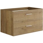 Vente - unique - meuble sous vasque suspendu - coloris naturel clair - 80 cm - kayla