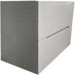 Meuble sous vasque suspendu - gris - 80 cm - stefanie