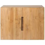 Meuble sous vasque suspendu en teck clair - 80 cm - sawan