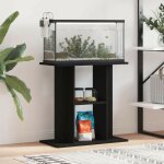 Meuble support noir aquariums 60 x 30 cm. 1 tagre support solide et stable pour aquariums