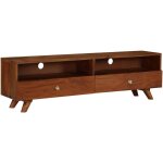 Meuble tl buffet tv tlvision design pratique bois de rcupration solide 140 cm