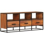 Meuble tv 110x30x45 cm bois d'acacia massif vidaxl Meuble tv 110x30x45 cm bois d'acacia massif vidaxl