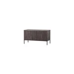 Meuble tv 2 portes 100x44x56 cm en frêne marron et métal - orod Meuble tv 2 portes 100x44x56 cm en frêne marron et métal - orod