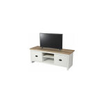 M&s - meuble tv 2 portes 120x39, 5x42, 5 cm blanc et naturel - challis