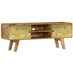 Meuble tv 2 portes 2 niches manguier clair sky