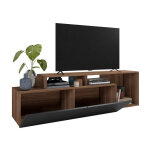 Beaux meubles pas chers - meuble tv 50 pouces 2 abattants noir et chêne foncé l 164 h 46. 5 p 37. 5 cm ... Beaux meubles pas chers - meuble tv 50 pouces 2 abattants noir et chêne foncé l 164 h 46. 5 p 37. 5 cm ...