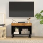 Meuble tv 60x33x43, 5 cm bois massif de manguier vidaxl