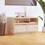 The living store - meuble tv 60x35x37 cm bois de pin massif - meubles tv - meuble tv - buffet bas - meuble ...