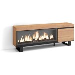 Skraut home - meuble tv, banc tl, grand espace de rangement, 160, pour les tv jusqu' 65', chemine ...