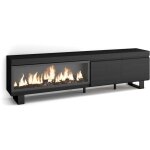 Skraut home - meuble tv, banc tl, grand espace de rangement, 210, pour les tv jusqu' 80', chemine ...