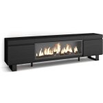 Skraut home - meuble tv, banc tl, grand espace de rangement, 210, pour les tv jusqu' 80', chemine ...