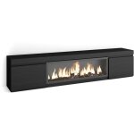 Skraut home - meuble tv, banc tl, grand espace de rangement, 210, pour les tv jusqu' 80', chemine ...
