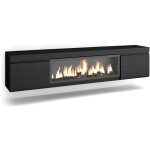 Skraut home - meuble tv, banc tl, grand espace de rangement, 210, pour les tv jusqu' 80', chemine ...