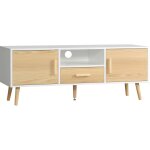 Meuble tv bas sur pied style scandinave 2 portes niche tiroir piètement effilé incliné bois panneaux ... Meuble tv bas sur pied style scandinave 2 portes niche tiroir piètement effilé incliné bois panneaux ...