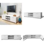 Vidaxl - meuble tv blanc brillant 140x40, 5x35 cm - support tv - meuble tv - télévision - meuble salon ... Vidaxl - meuble tv blanc brillant 140x40, 5x35 cm - support tv - meuble tv - télévision - meuble salon ...