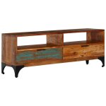Vidaxl - meuble tv 118x35x45 cm bois de rcupration massif