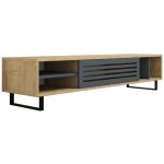 Meuble tv en bois  safir  160 x 40 x 35 cm - saphir