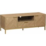 Sweeek - meuble tv. budapest. deux portes. 1 niche. deux �tag�res. 1 tiroir l 120 x l 40 x h 45cm