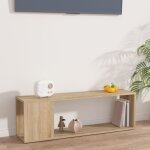 Lling - the living store meuble tv chêne sonoma 100x24x32 cm bois d'ingénierie - meuble tv - meuble téléviseur ... Lling - the living store meuble tv chêne sonoma 100x24x32 cm bois d'ingénierie - meuble tv - meuble téléviseur ...