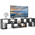 Goplus - meuble tv console 3 pièces pour téléviseurs, 134x30x43cm, style moderne, conception à combinaison ... Goplus - meuble tv console 3 pièces pour téléviseurs, 134x30x43cm, style moderne, conception à combinaison ...