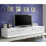Paris prix - meuble tv design 'duo' 200cm blanc Paris prix - meuble tv design 'duo' 200cm blanc