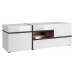 Paris prix - meuble tv design led 'cross' 150cm blanc