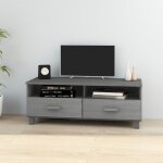 Meuble tv gris fonce 106x40x40 bois de pin solide
