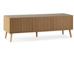 Vs venta - stock ? meuble tv lluvia 3 portes ch�ne ? longueur 130 cm ? m�lamin� de haute qualit� ? compartimen ...