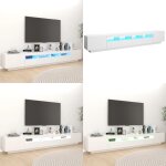 Vidaxl - meuble tv avec lumières led blanc 260x35x40 cm - meuble tv - meuble téléviseur - meuble audiovisuel ... Vidaxl - meuble tv avec lumières led blanc 260x35x40 cm - meuble tv - meuble téléviseur - meuble audiovisuel ...