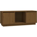 Vidaxl - meuble tv marron miel 110, 5x35x44 cm bois de pin massif Vidaxl - meuble tv marron miel 110, 5x35x44 cm bois de pin massif